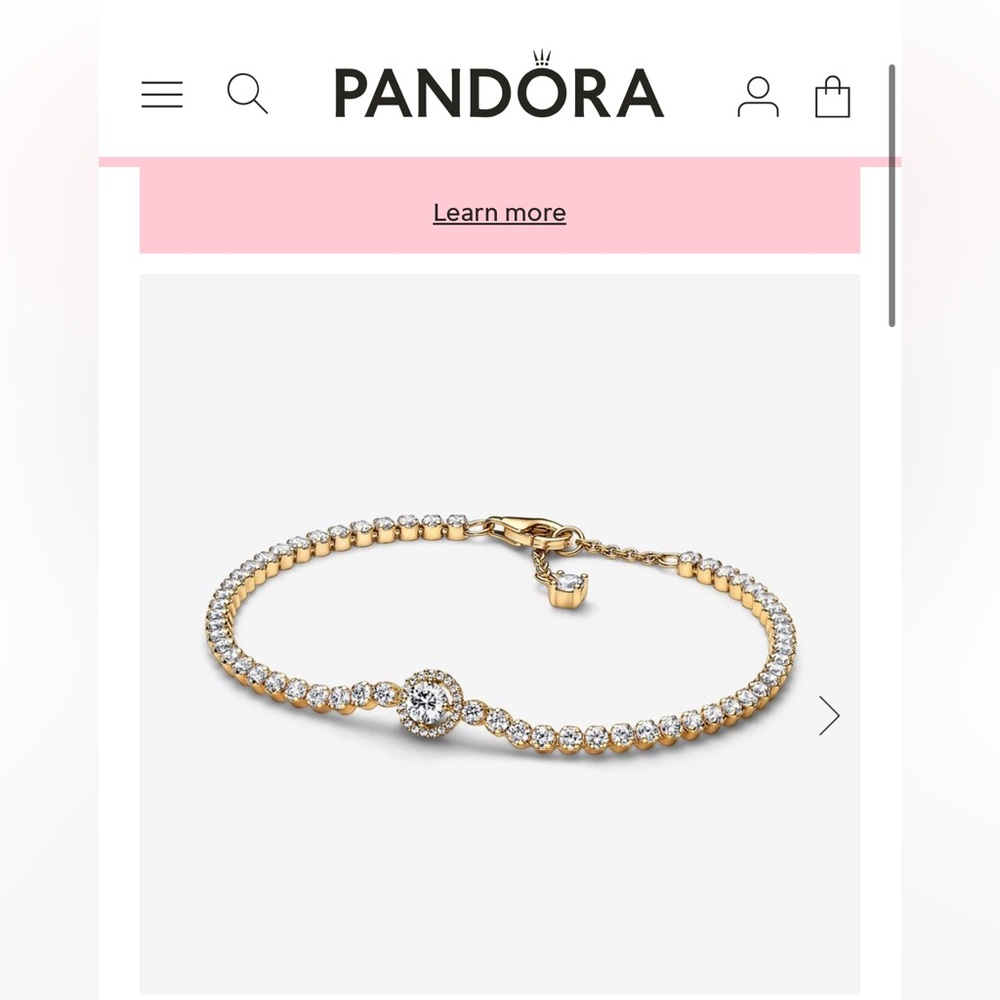 Sparkling Halo Tennis Bracelet
